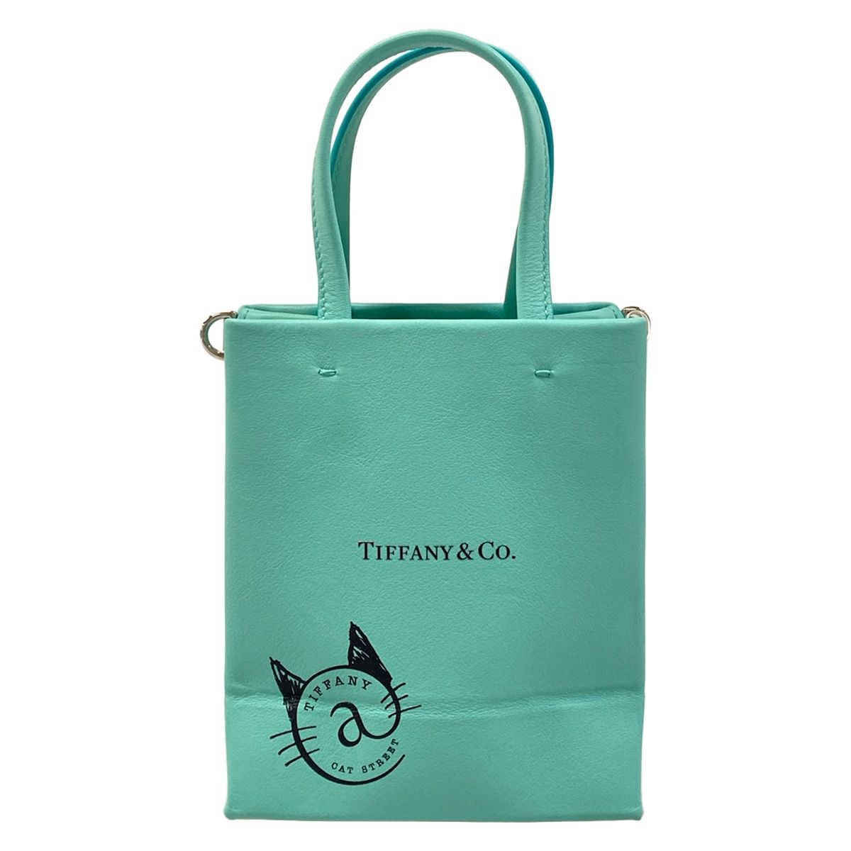 Tiffany & Co Tote Mini Shopping Cobalt Blue Mini Bag Cat Street