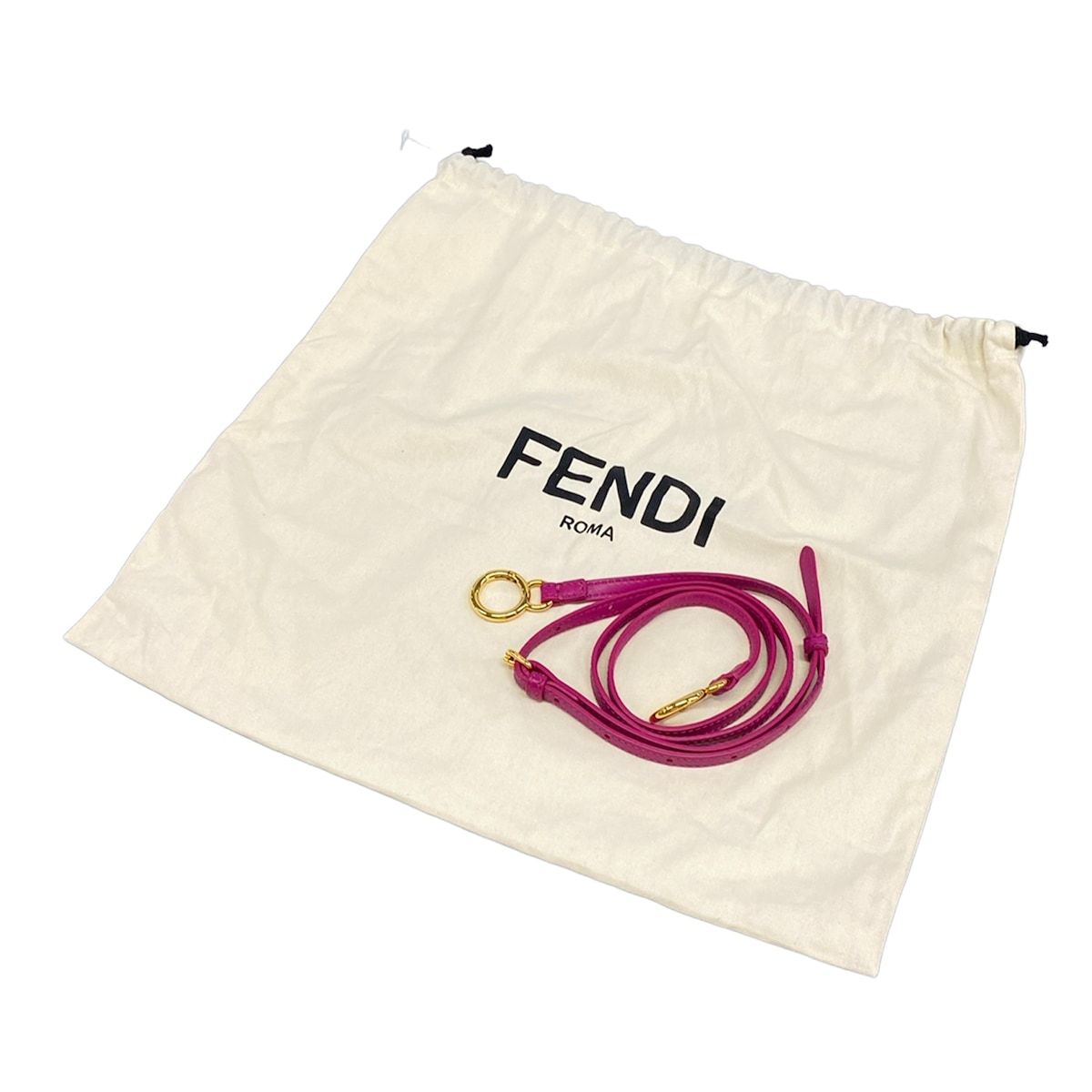 Fendi Handbag Peekaboo Iconic Small Beige Pink Multi Leather — view 8
