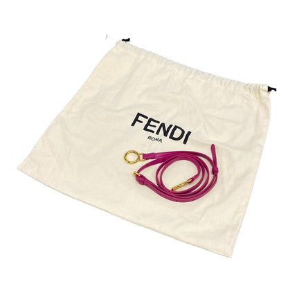 Fendi Handbag Peekaboo Iconic Small Beige Pink Multi Leather — view 8