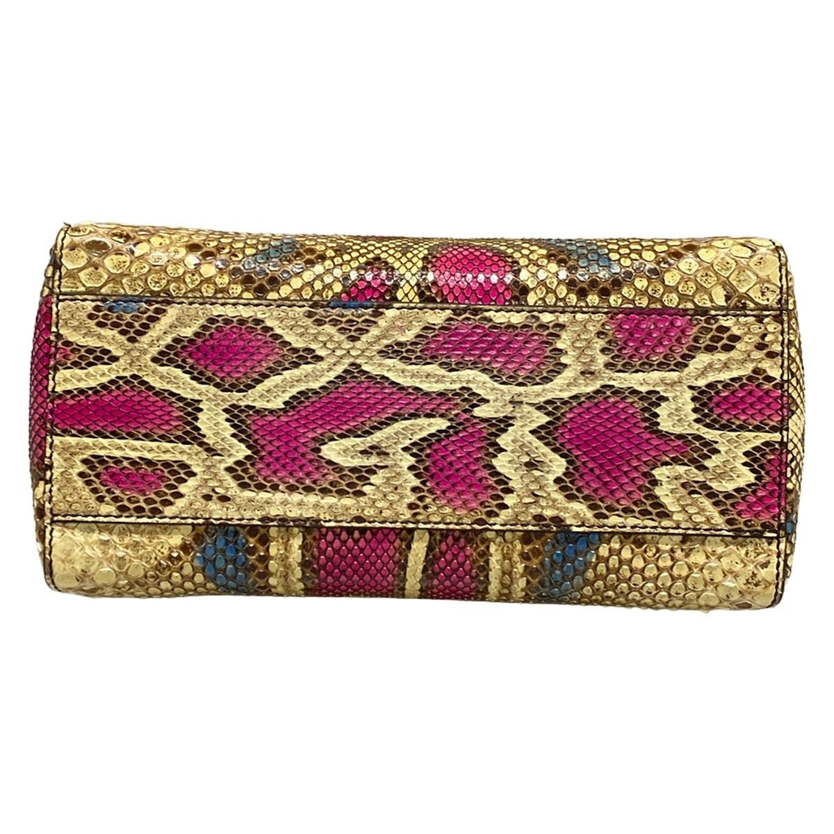 Fendi Handbag Peekaboo Iconic Small Beige Pink Multi Leather — view 5
