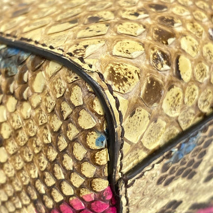 Fendi Handbag Peekaboo Iconic Small Beige Pink Multi Leather — view 6