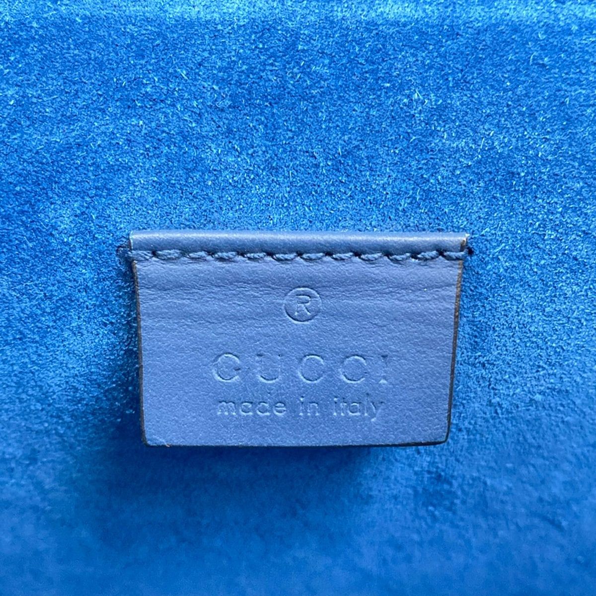 Gucci Shoulder Bag Dionysusgg Blooms Navy Ivory Chain — view 8