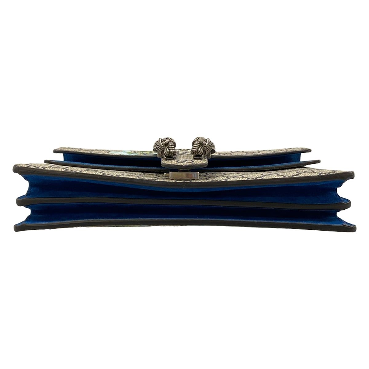 Gucci Shoulder Bag Dionysusgg Blooms Navy Ivory Chain — view 5