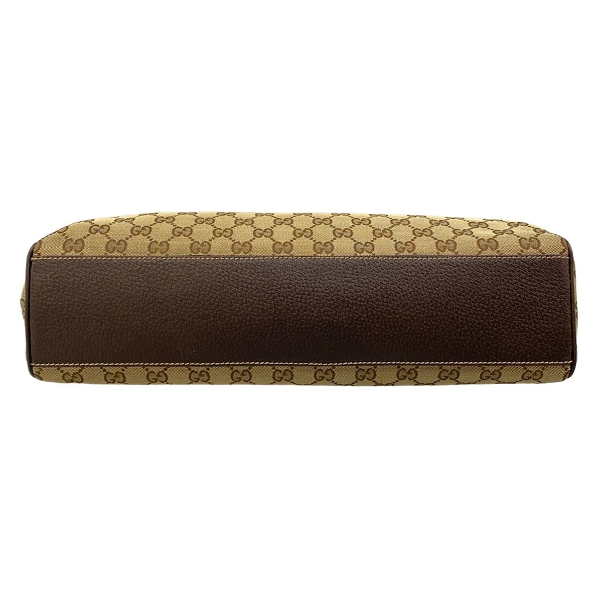 Gucci Tote Bag GG Pattern Charmy Dark Brown Beige Leather — view 5