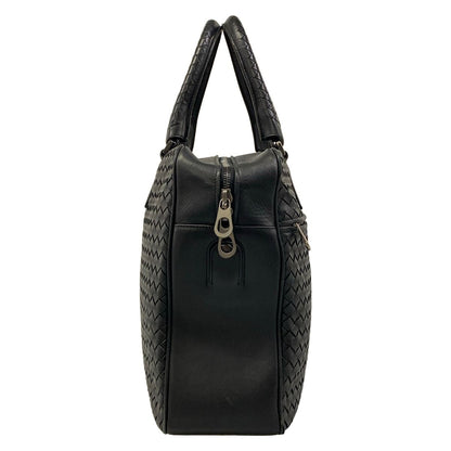 Bottega Veneta Business Bag Intrecciato Black Leather — view 2