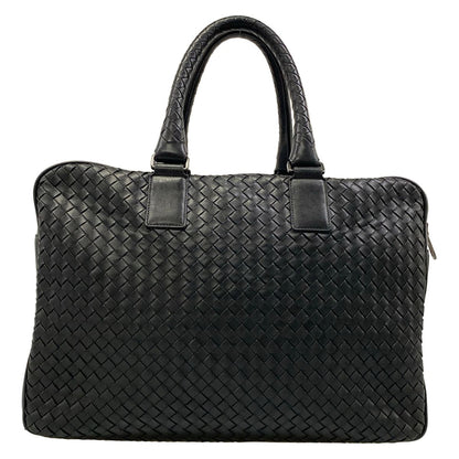 Bottega Veneta Business Bag Intrecciato Black Leather — view 3
