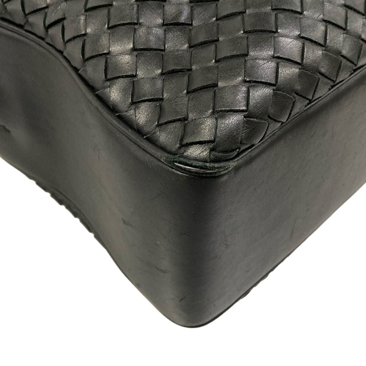 Bottega Veneta Business Bag Intrecciato Black Leather — view 6