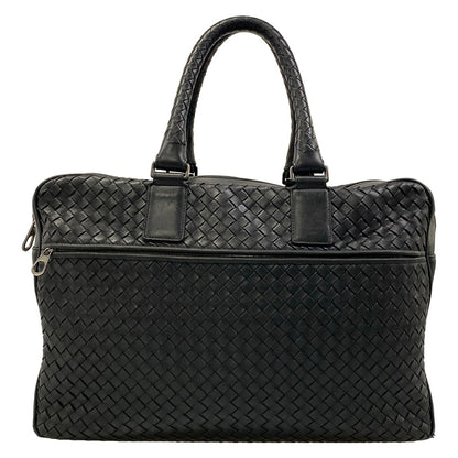 Bottega Veneta Business Bag Intrecciato Black Leather