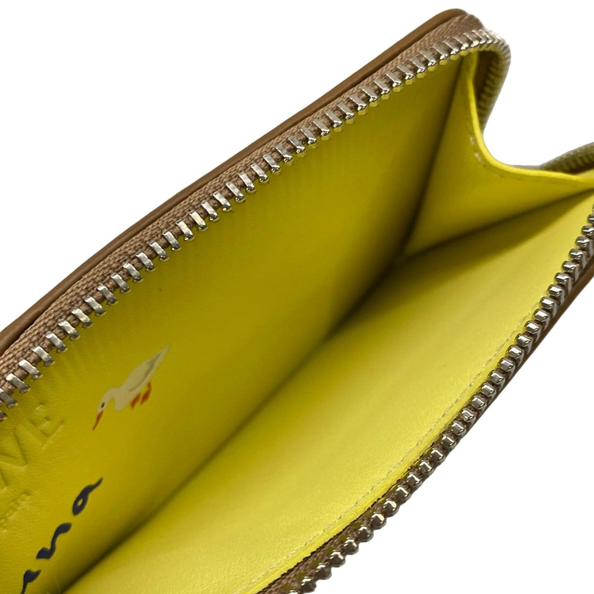 Loewe Card Case Brown Coin Raccoon Leather — view 3