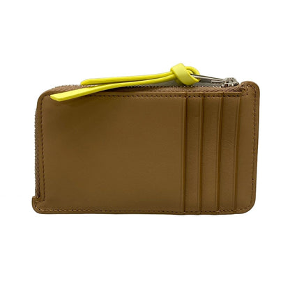 Loewe Card Case Brown Coin Raccoon Leather — view 2
