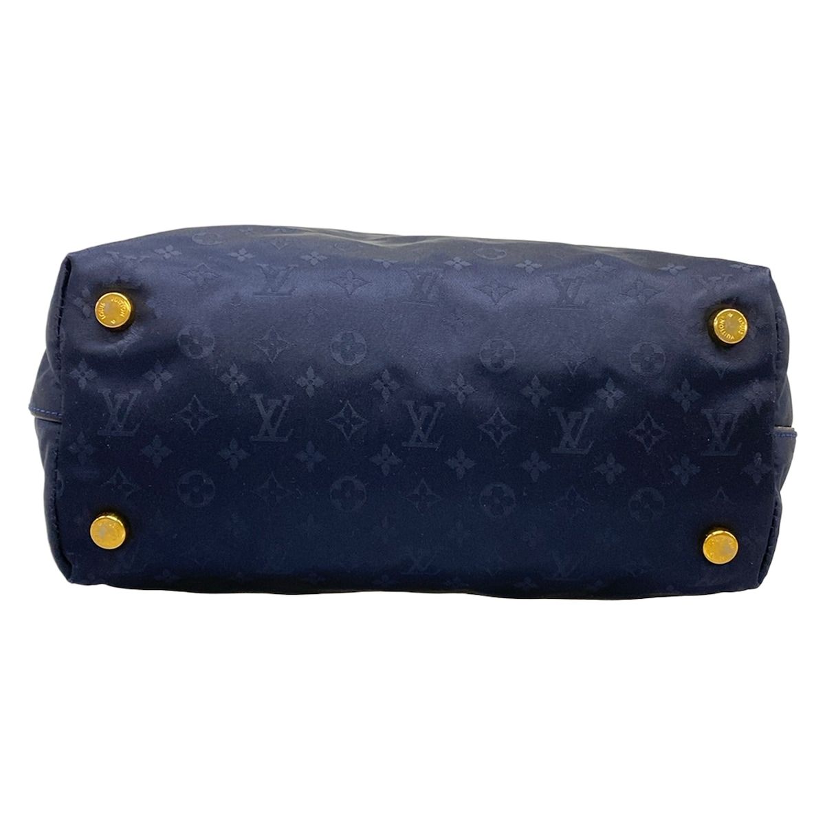 Louis Vuitton Handbag Monogram Dejour Lockit MM Marine Leather — view 5