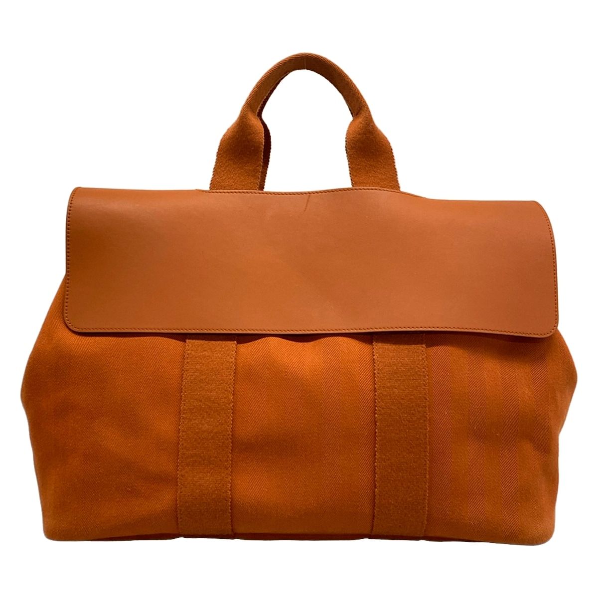 Hermes Handbag Valparaiso MM Orange Leather