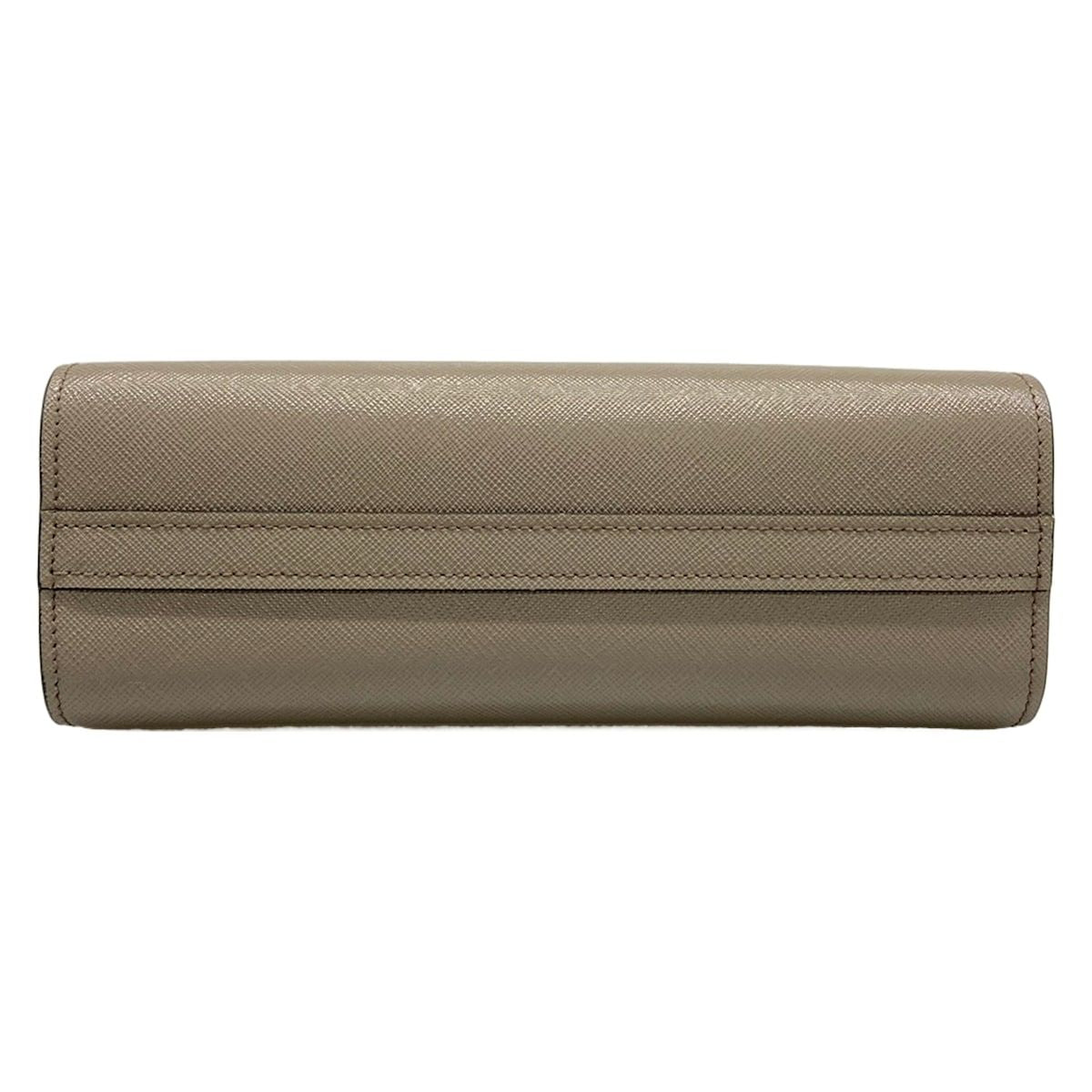 Prada Shoulder Bag Gray Leather — view 5