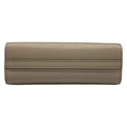 Prada Shoulder Bag Gray Leather — view 5