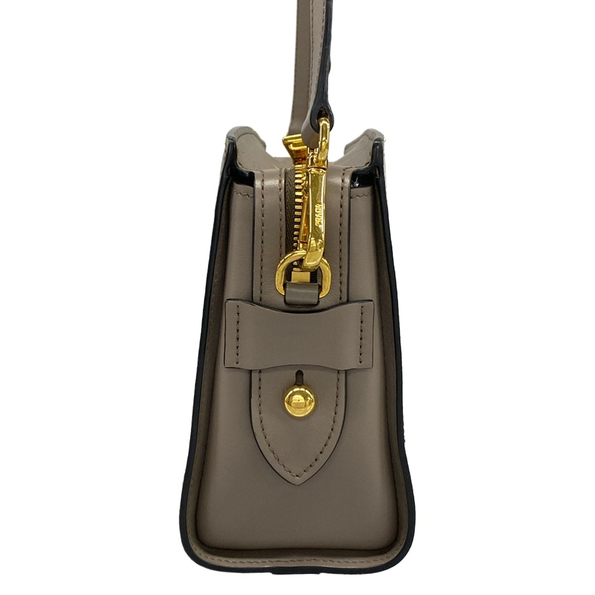 Prada Shoulder Bag Gray Leather — view 2