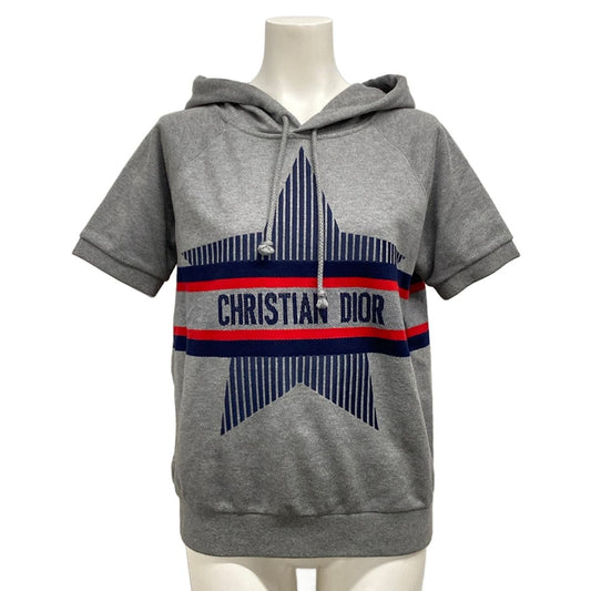Dior Hoodie 143 S 06 Gray Red Dark Navy Cotton XS