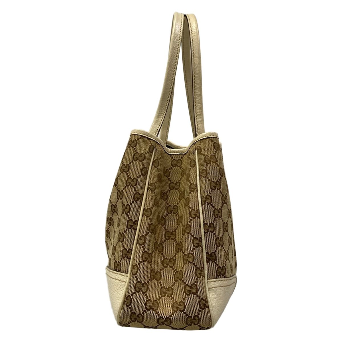 Gucci Tote Bag Princy Ivory Brown Dark Leather — view 4