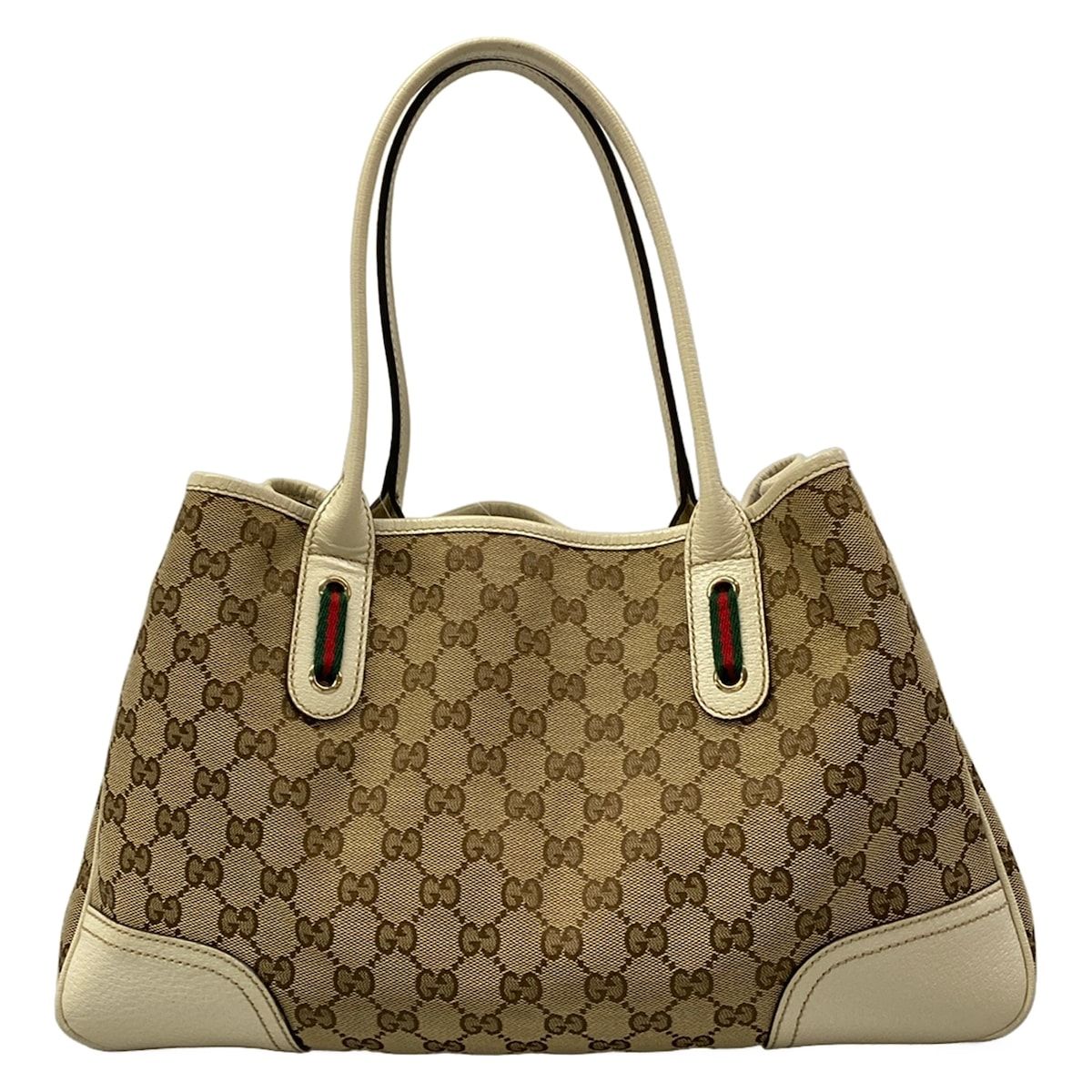 Gucci Tote Bag Princy Ivory Brown Dark Leather — view 3