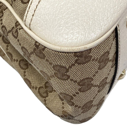 Gucci Tote Bag Princy Ivory Brown Dark Leather — view 6