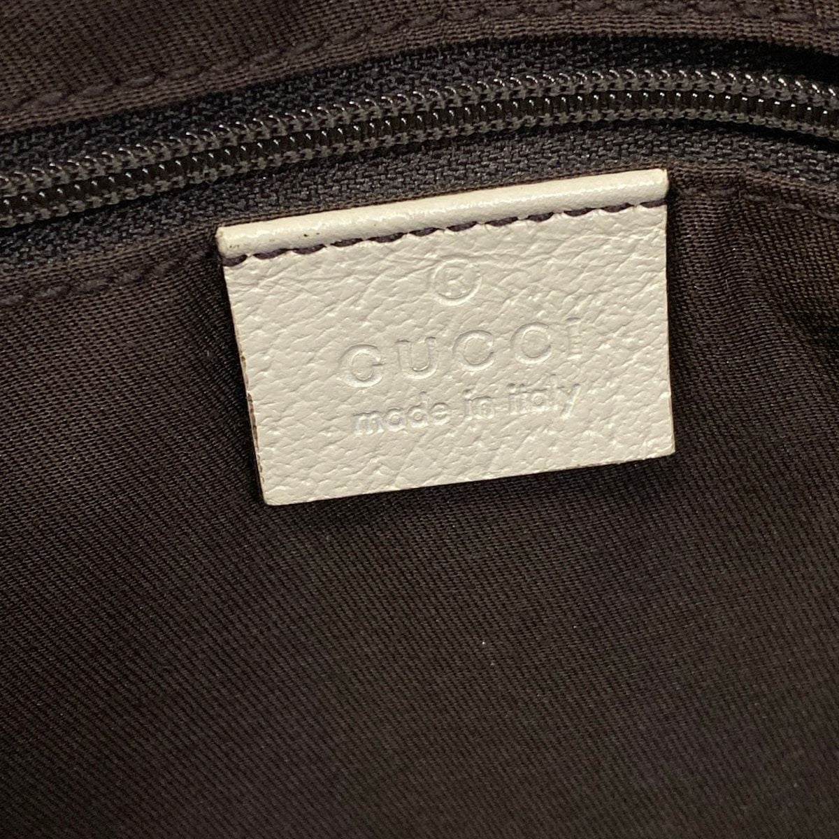 Gucci Tote Bag Princy Ivory Brown Dark Leather — view 8