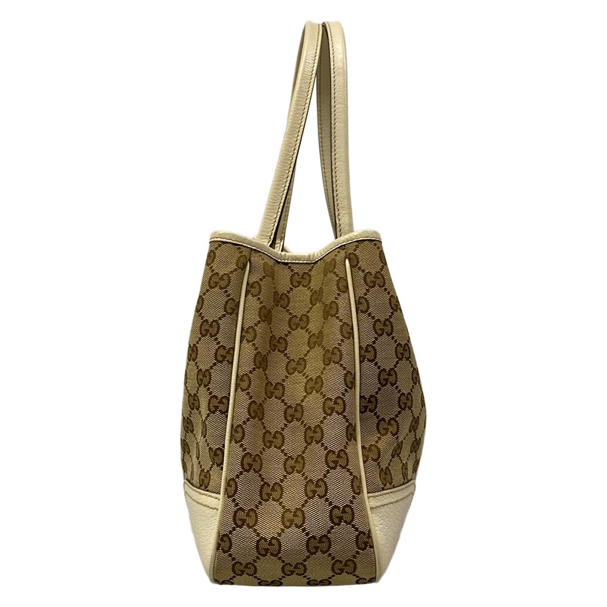Gucci Tote Bag Princy Ivory Brown Dark Leather — view 2