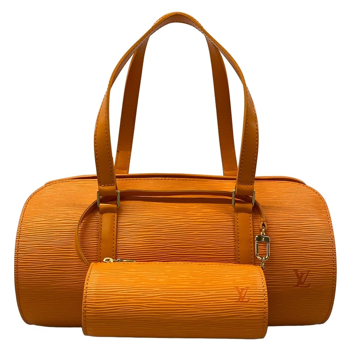 Louis Vuitton Handbag Epi Soufflot Mandarin Leather