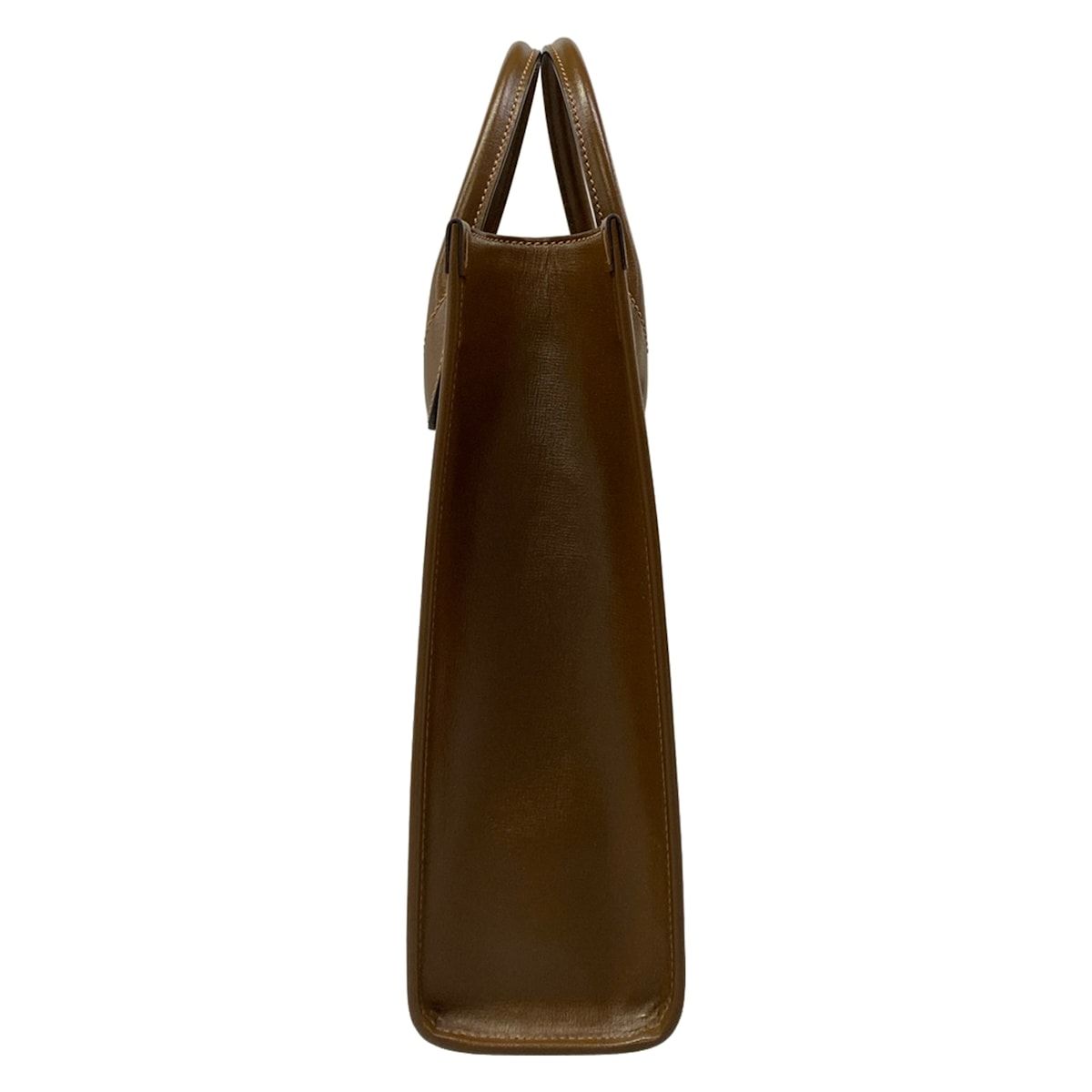 Gucci Tote Bag Interlocking Ggg Plus GG Supreme Beige Dark Brown Leather — view 2
