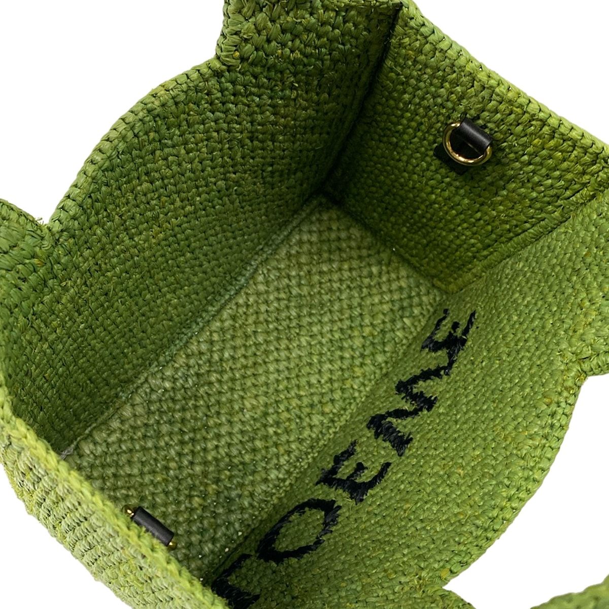 Loewe Tote Bag Font Small Green — view 7