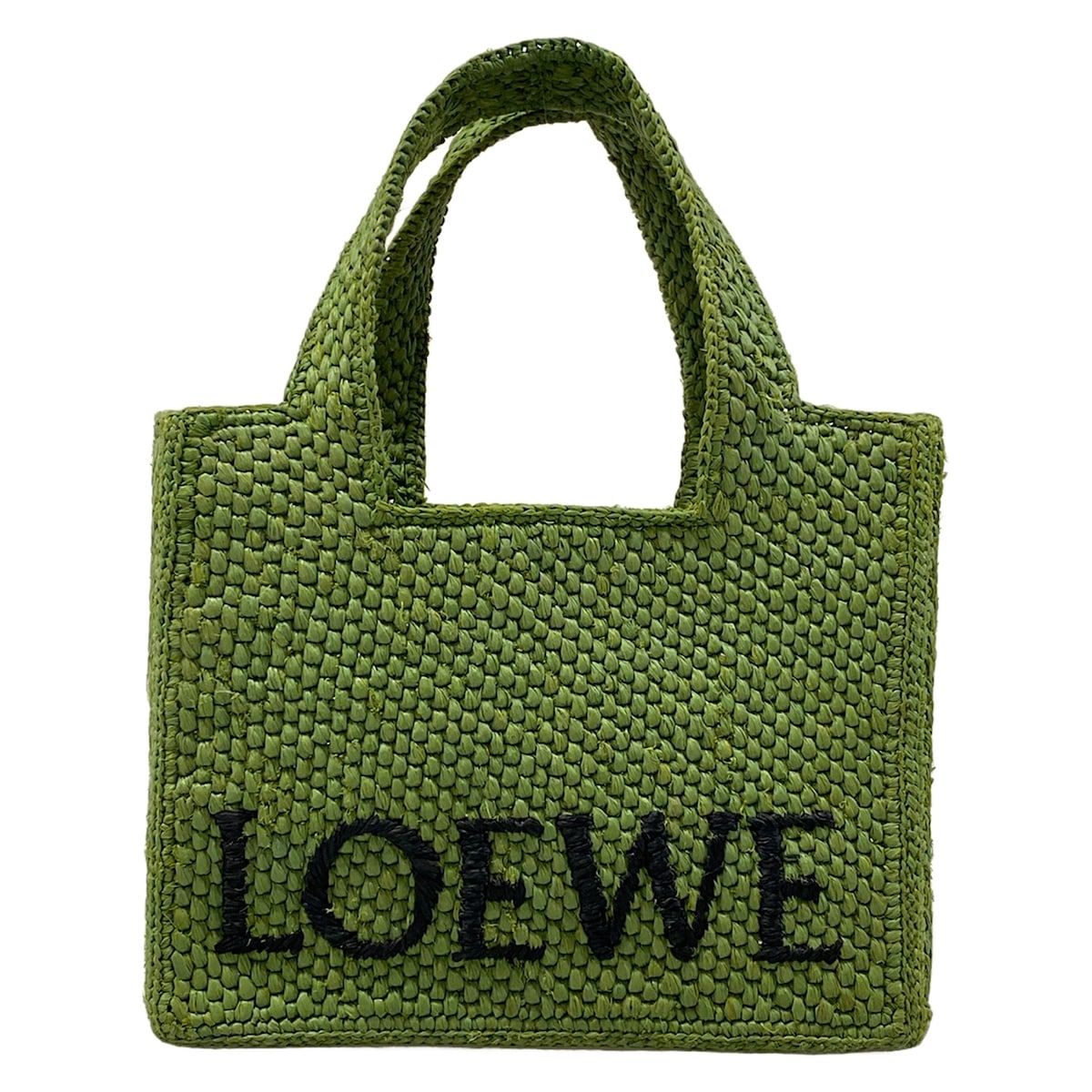 Loewe Tote Bag Font Small Green