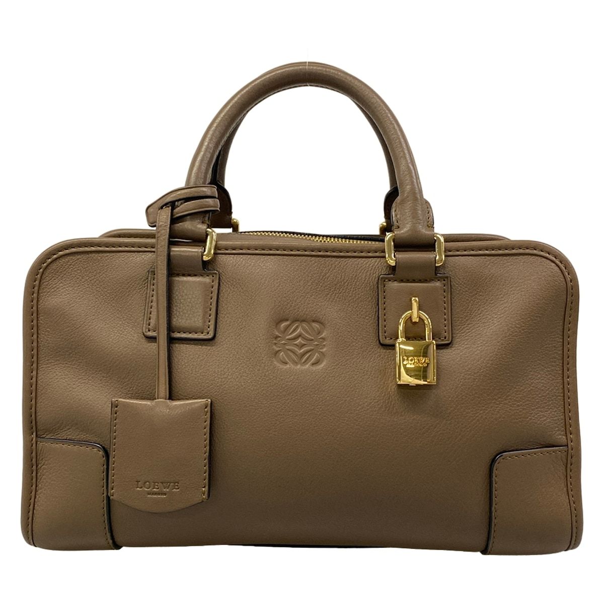 Loewe Handbag Amazona 28 Brown Leather