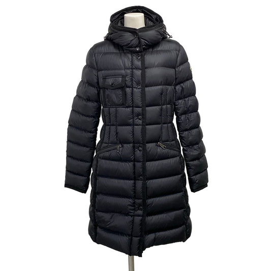 Moncler Down Coat M Hermine Black Long Sleeve Winter 2