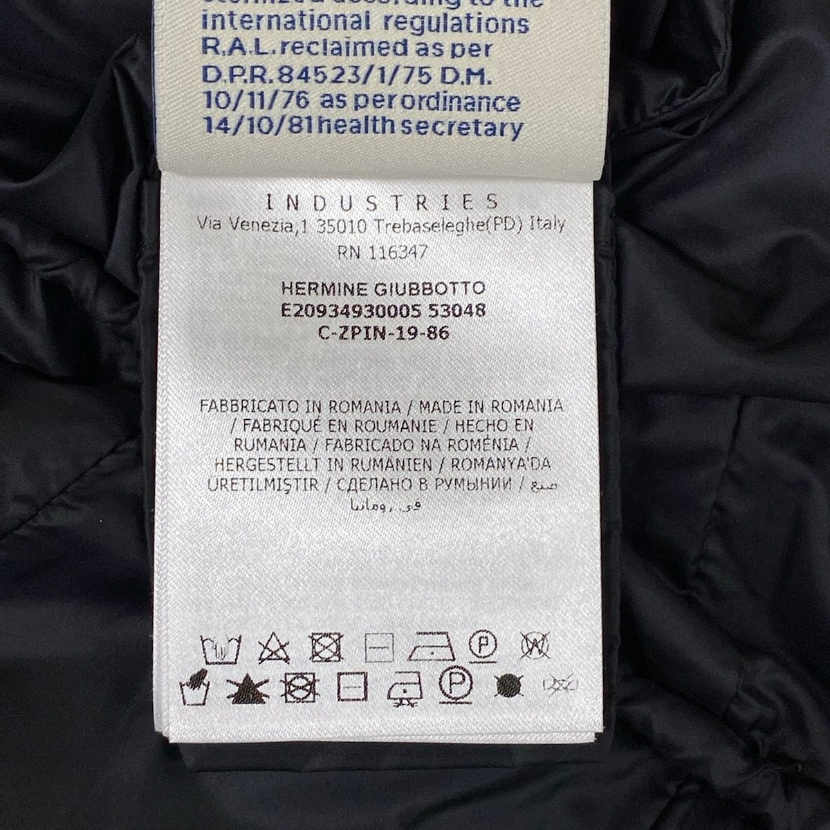 Moncler Down Coat M Hermine Black Long Sleeve Winter 2 — view 4