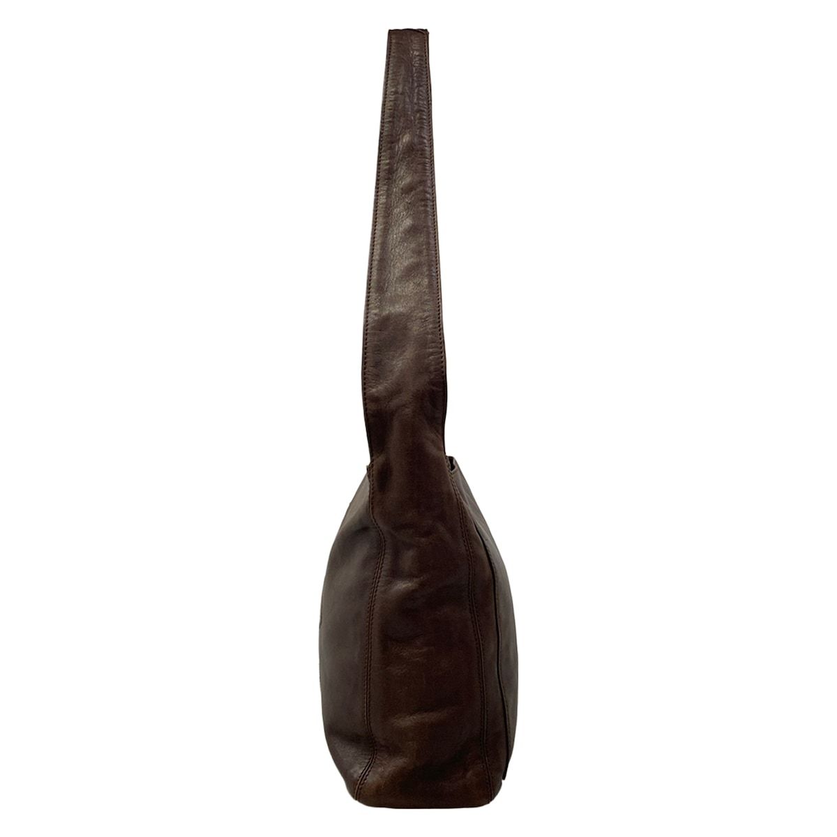 Chanel Shoulder Bag Dark Brown Tassel Lambskin — view 4
