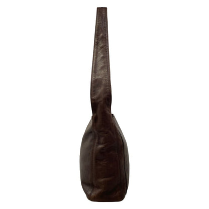 Chanel Shoulder Bag Dark Brown Tassel Lambskin — view 4