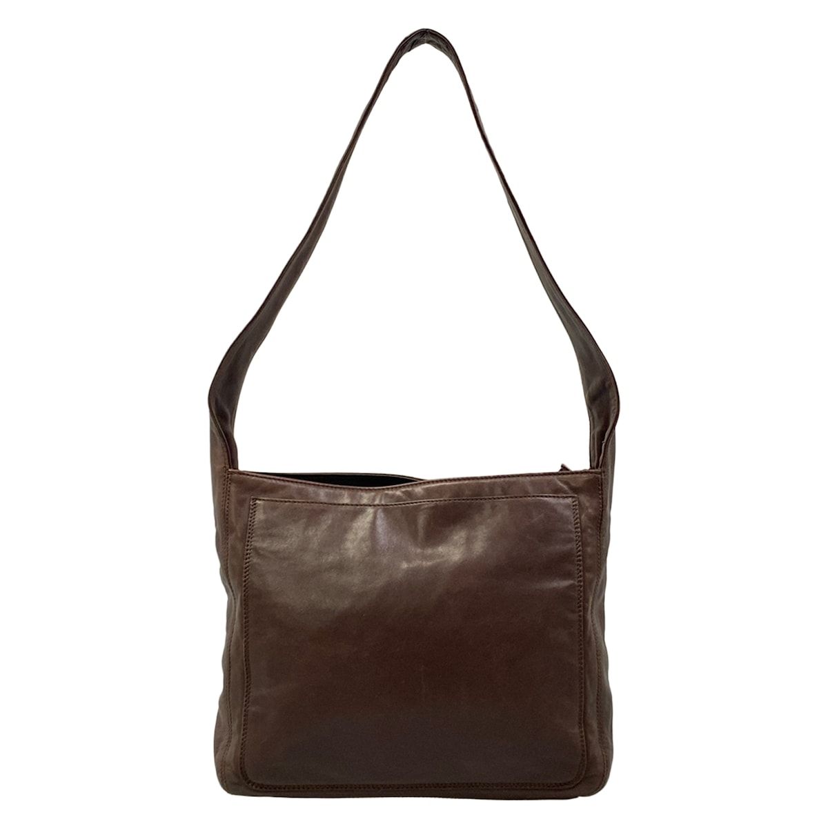Chanel Shoulder Bag Dark Brown Tassel Lambskin — view 3