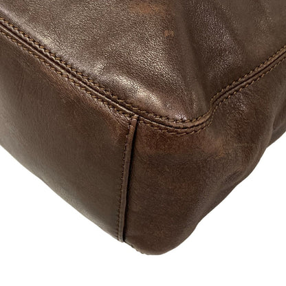 Chanel Shoulder Bag Dark Brown Tassel Lambskin — view 6
