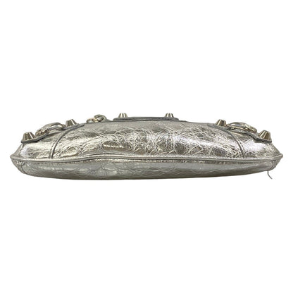 Balenciaga Shoulder Bag Silver Leather — view 5
