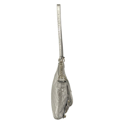 Balenciaga Shoulder Bag Silver Leather — view 2