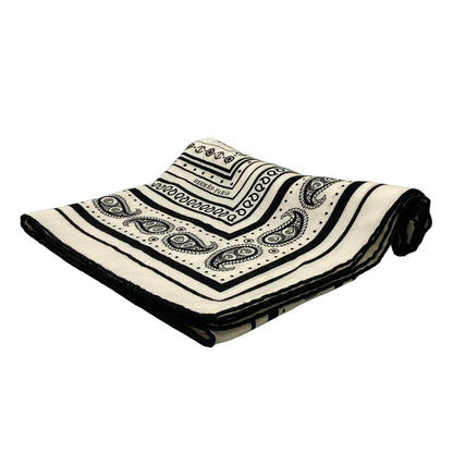 Hermes Shawl Carre Geant 140 White Black Tattoos Marins Bandana Cashmere Silk