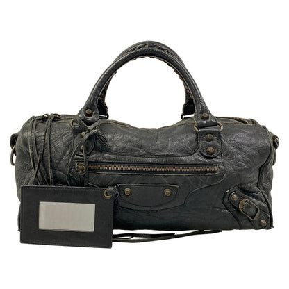 Balenciaga Handbag the Twiggy Black Leather