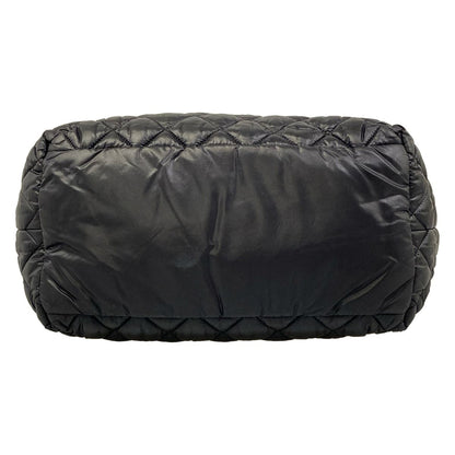 Chanel Tote Bag Coco Cocoon PM Black Silver Leather — view 5
