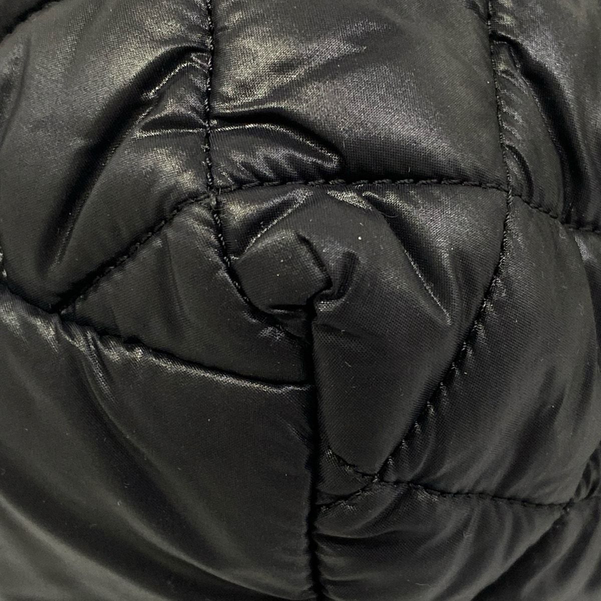 Chanel Tote Bag Coco Cocoon PM Black Silver Leather — view 6