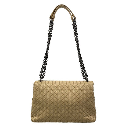 Bottega Veneta Shoulder Bag Small Olympia Beige Chain Leather — view 3