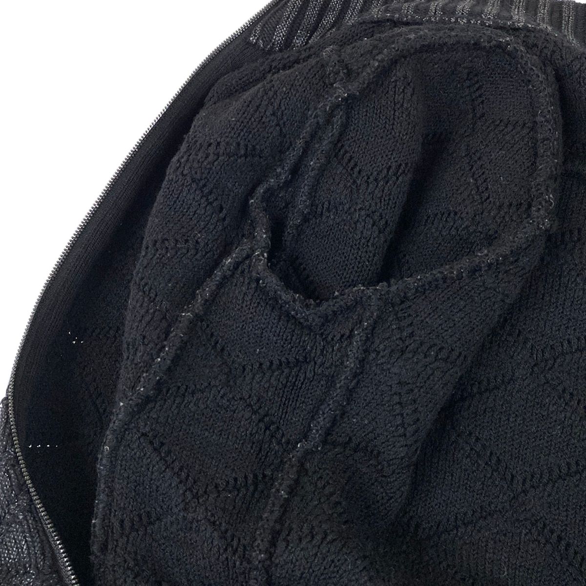 Chanel Jacket S Black Knit Ribbon Fall Winter Wool 34 — view 8