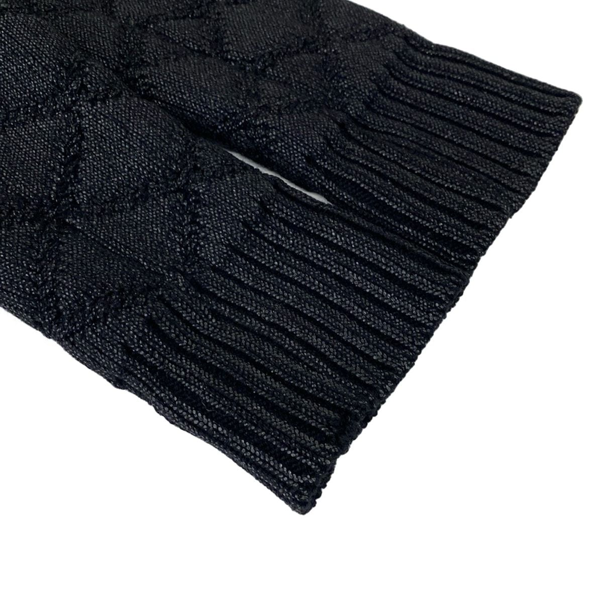 Chanel Jacket S Black Knit Ribbon Fall Winter Wool 34 — view 5