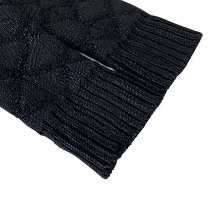Chanel Jacket S Black Knit Ribbon Fall Winter Wool 34 — view 5