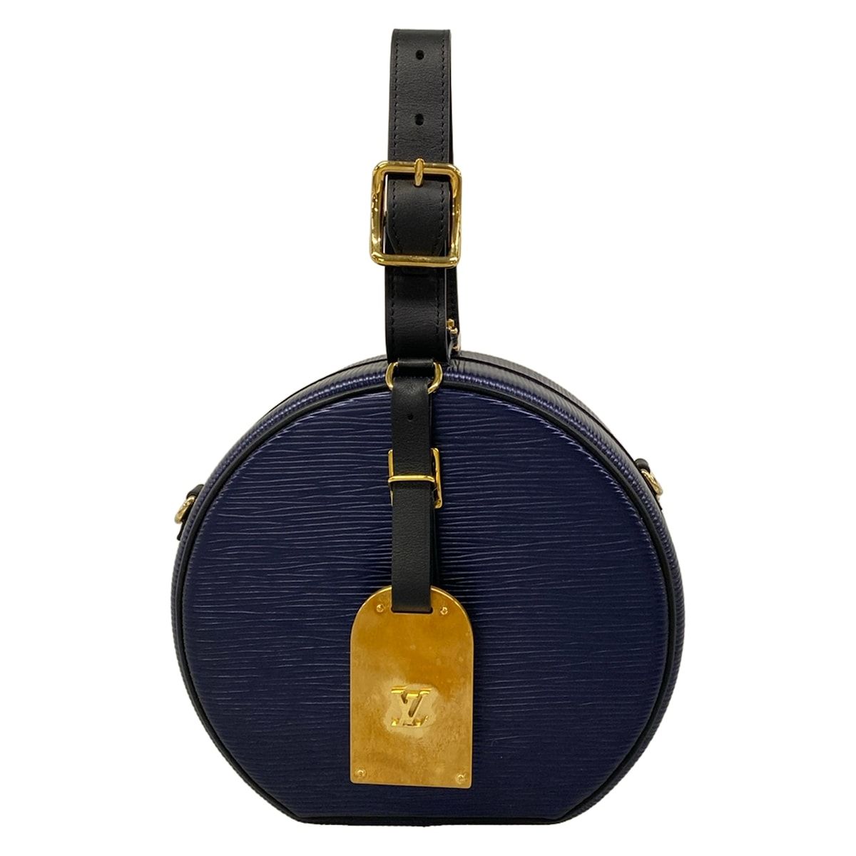 Louis Vuitton Handbag Epi Petite Boite Chapeau Deep Purple Leather