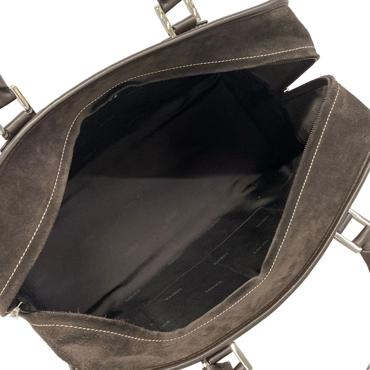Loewe Handbag Amazona 36 Dark Brown Leather — view 7