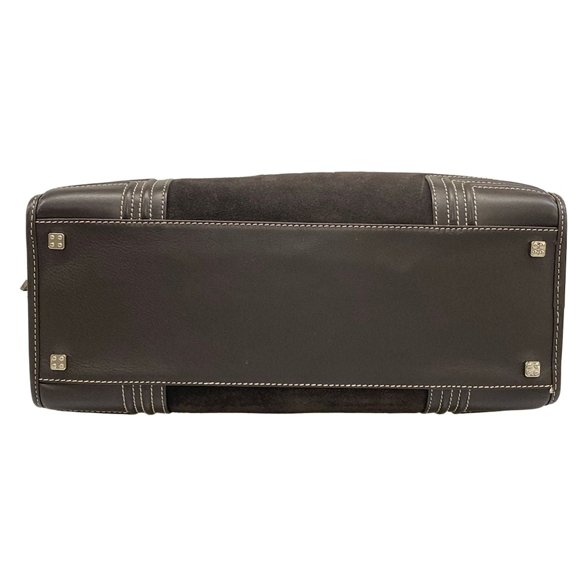 Loewe Handbag Amazona 36 Dark Brown Leather — view 5