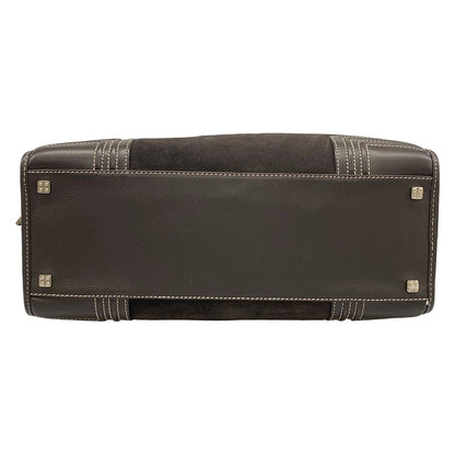 Loewe Handbag Amazona 36 Dark Brown Leather — view 5